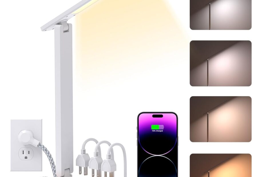 LED Desk Lamp for Dorm Room