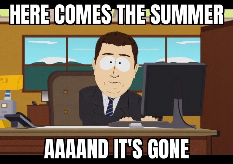 Summer is over